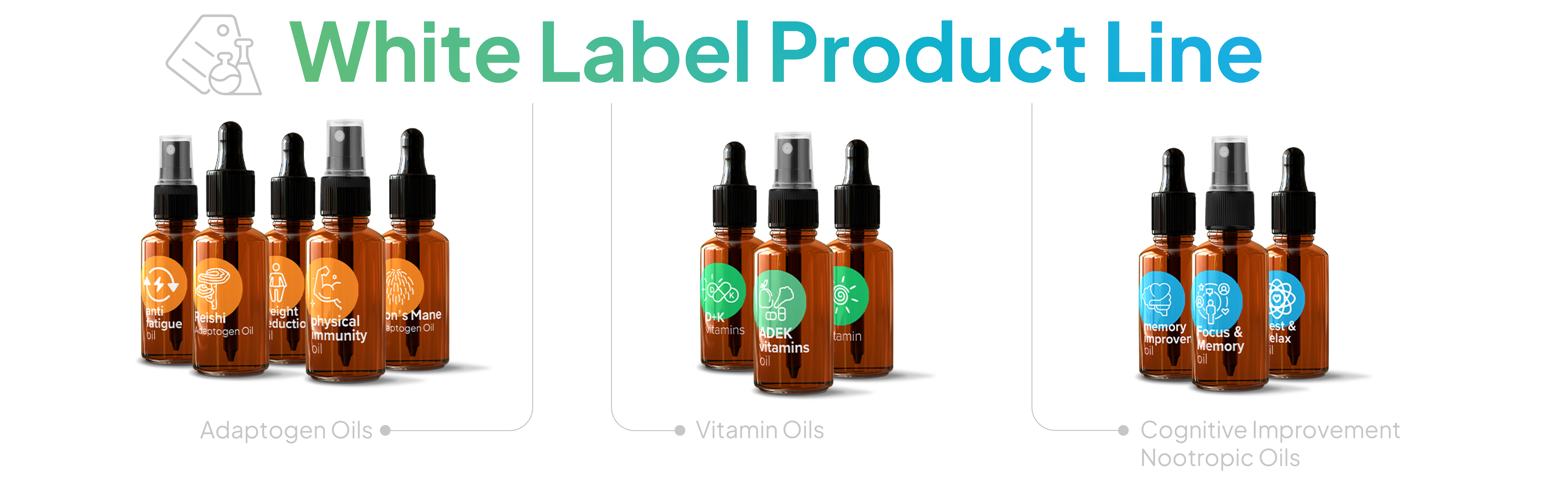 White Label Functional Oils Product Line